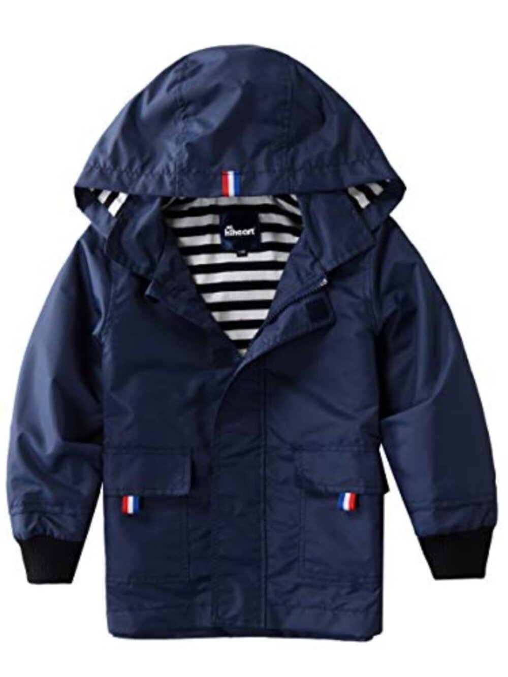 Girls Waterproof Hooded Jacket Cotton Lined Rain Coat